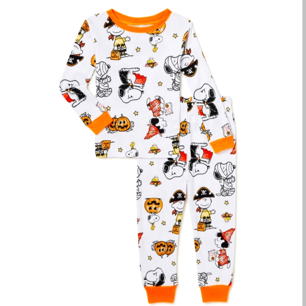 NWT Peanuts Halloween PJs 18M